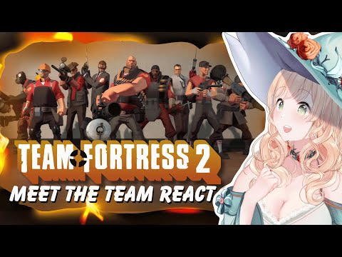 Wheezing Witch Reacts to TF2 Meet The Team! | Team Fortress 2 Reaction