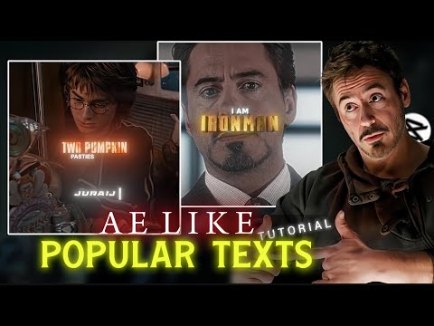 How To Make AE Like Popular Texts On Capcut | Full Tutorial 🔥🔥