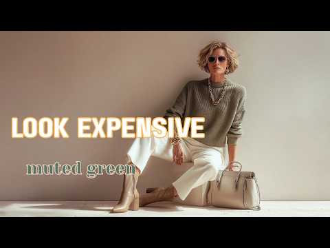 Old Money Winter Outfits for Women Over 50 | Muted Green Color That Looks Expensive