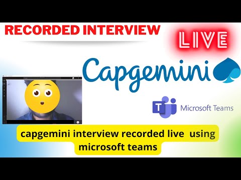 capgemini interview live captured using microsoft teams #capgeminiinterview #liveinterview