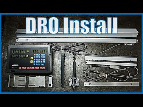 How to Install a Lathe DRO Kit. Manual Lathe 2 Axis Digital Read Out.