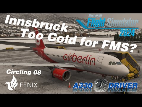 Too Cold for the FMS: Innsbruck Winter Approach Tutorial (Circling 08) | Real Airbus Pilot