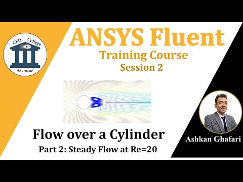 ANSYS Fluent Tutorial: Flow over a Cylinder | Part 2: Steady State Flow at Re = 20