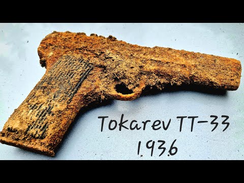Tokarev Tt-33 1936 pistol - Restoration Rusty pistol