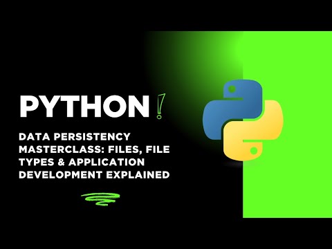 Data Persistency Masterclass: Files, File Types & Application Development Explained #python #coding