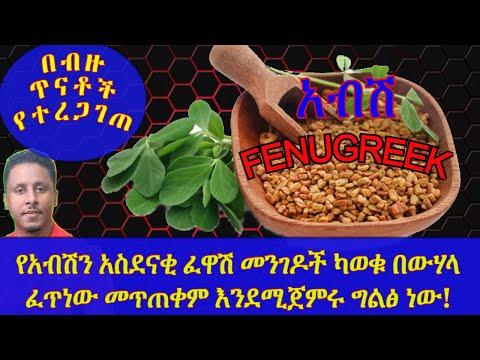 ETHIOPIA | የአብሽን አስደናቂ ፈዋሽ መንገዶች ካወቁ በውሃላ ፈጥነው መጥጠቀም እንደሚጀምሩ ግልፅ ነው!!