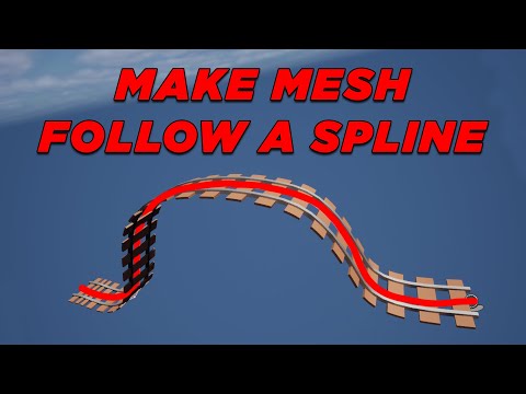 Unreal How to Make a Mesh follow a SPLINE