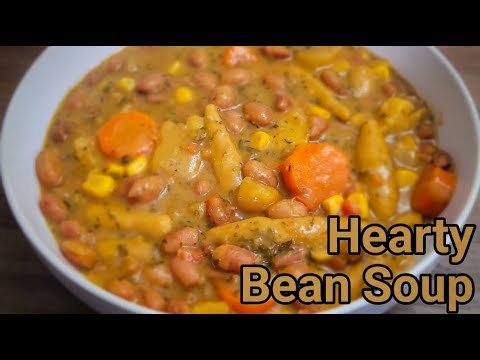 Beans and Dumpling Soup Recipe | Easy Vegetarian Recipes I Fall Recipes | Caribbean Recipes