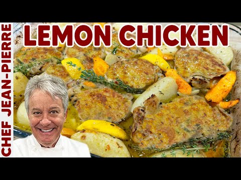 One Pan Lemon Roasted Chicken | Chef Jean-Pierre