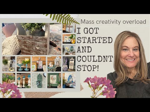 Thrift Store Makeovers/Mass Making creativity for resale/Decoupage/Transfers/Paint