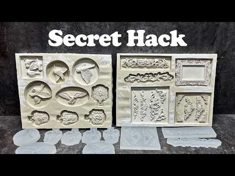 Insane Lifehack for Cloning Silicone Molds Using PAPER and PLASTER!