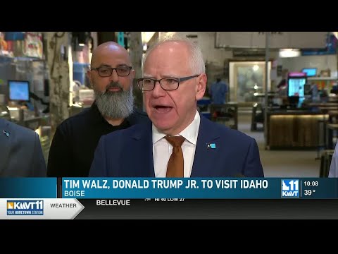Minnesota Gov. Tim Walz and Donald Trump Jr. set to visit Idaho for political events