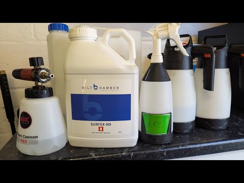 Bilt Hamber Surfex HD : Dilution Ratio Usage Guide for Various Detailing Tasks