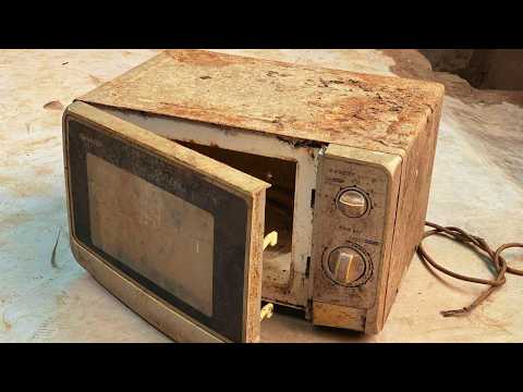Sharp Microwave Brought Back to Life After Years of Rust and Damage // SHARP Microwave Restoration