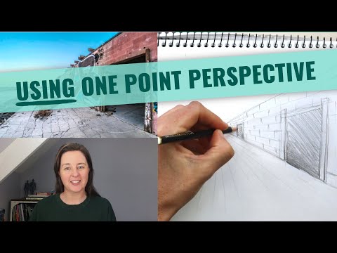 How To USE One Point Perspective - Full Drawing Tutorial For Beginners