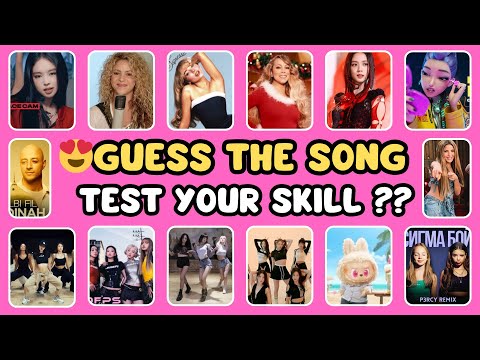 GUESS THE SONG, TEST YOUR SKILL ⁉️⁉️Lovesick Girls, Try Everything, ROCKSTAR, Labubu, Jump,