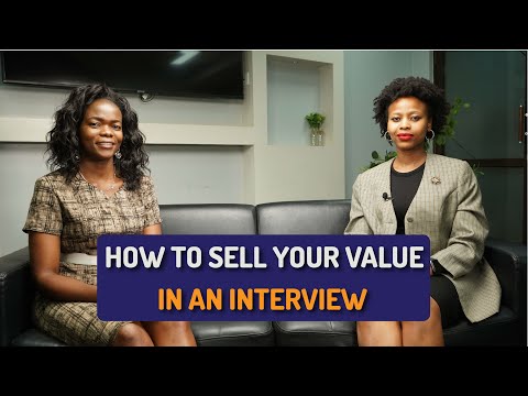 Sell Your Value in an Interview