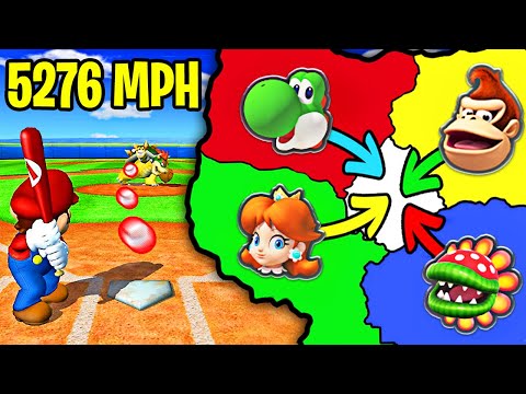 Mario Baseball Imperialism with 5000mph pitches!