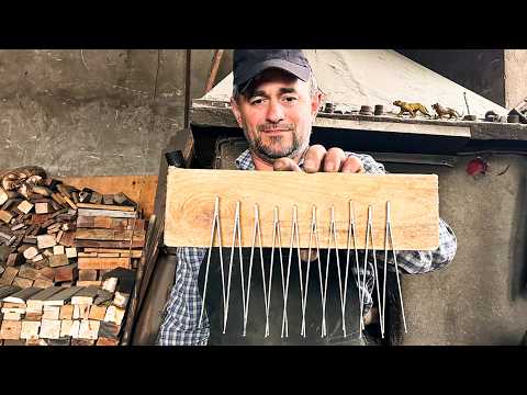 🔥 Can You Make a Knife from Tweezers? Damascus Steel Test! 🔥