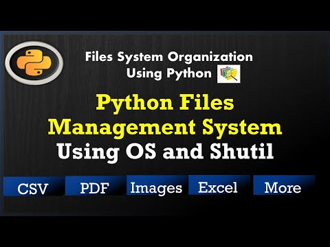 Python projects for beginners on Files Management System (Using os and shutil module)