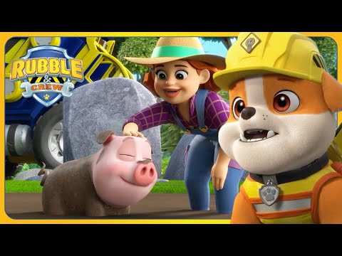 Rubble Helps Truffles the Pig and MORE | Rubble and Crew | Cartoons for Kids
