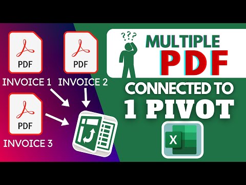 How To Extract Data From Multiple PDF To an Excel PIVOT Table Using Power Query | EASY