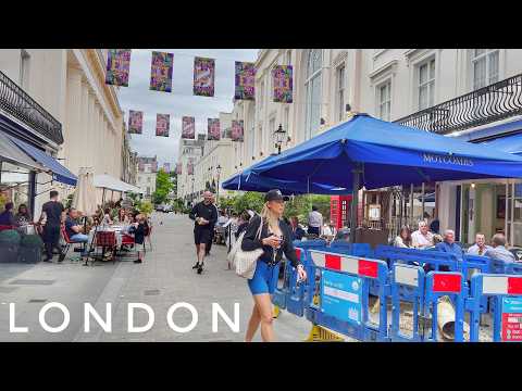 London City Walk - Exploring London Knightsbridge and Belgravia - Central London Street Walk [4K]