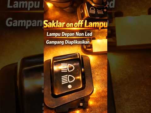 service ganti lampu depan LED +ON OFF lampun depan #led #lampudepan #scoopy