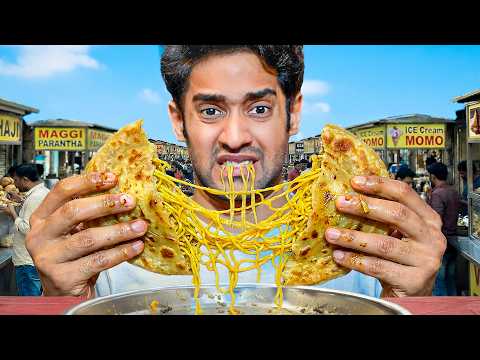 I Tried the Worst Indian Street Foods! 🤮 (MAGGIE PARATHA!)