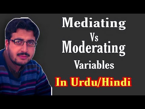 What is the difference between Mediating and Moderating Variables? in Urdu/Hindi with Easy Examples