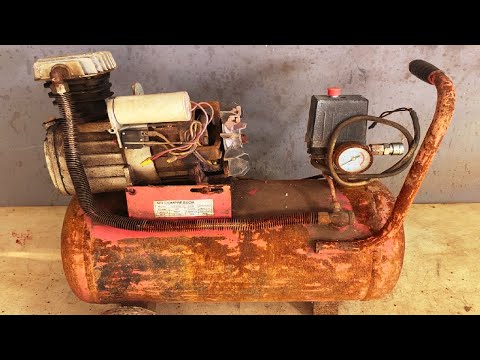 Restoration Old Rusty Air Compressor Machine | How to Repair Air Compressor
