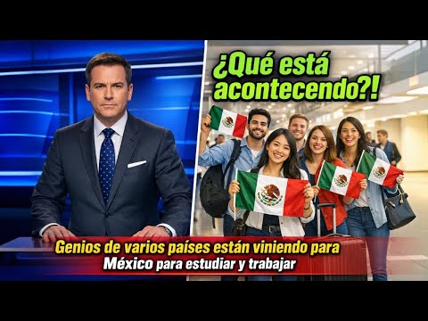 ¿Genios de varios países están viniendo a México para estudiar y trabajar?