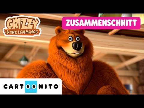 Lustigste Momente aus Grizzy and die Lemminge! 😂 | Cartoon-Zusammenstellung für Kinder | Cartoonito