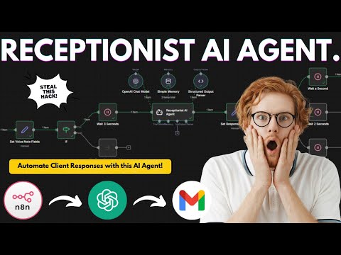 Build This Smart AI Receptionist Agent from Scratch in N8N!