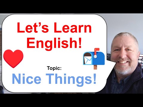 Let's Learn English! Topic: Nice Things! 📮❤️🐕