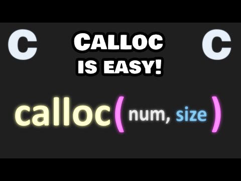 Calloc in C is easy! 🧹