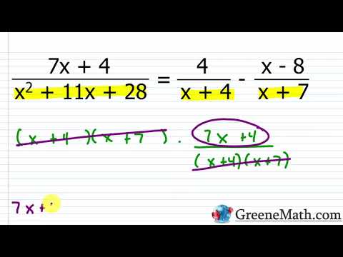 Solving Rational Equations