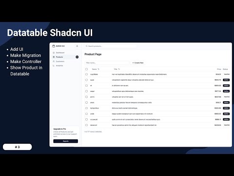 #3 Shadcn Vue Datatable with Laravel Inertia JS [ lo-fi sound chill ]