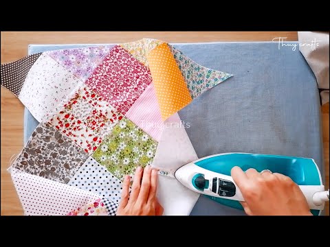 2 patchwork ideas from scrap fabric that you probaly need for your sewing