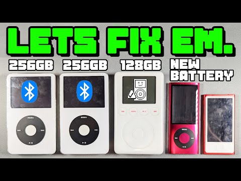 Repairing and Upgrading 5 iPods