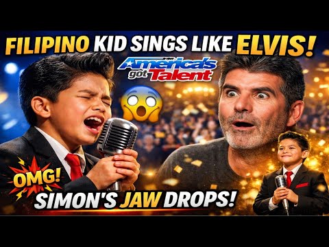 Unbelievable! Filipino Kid Sings EXACTLY Like Elvis Presley on Americaās Got Talent 𤯠| Simon Cowell