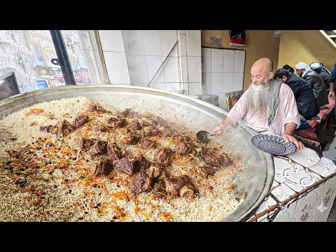 Giant Kabuli Pulao of Afghanistan | Famous Sher Pulao with 250+KG Rice & 50+KG Meat