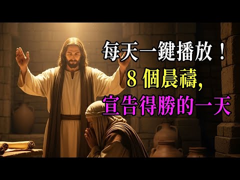 每天一鍵播放！8個晨禱，宣告得勝的一天 (聖靈充滿 / 家庭祝福 / 職場得勝)