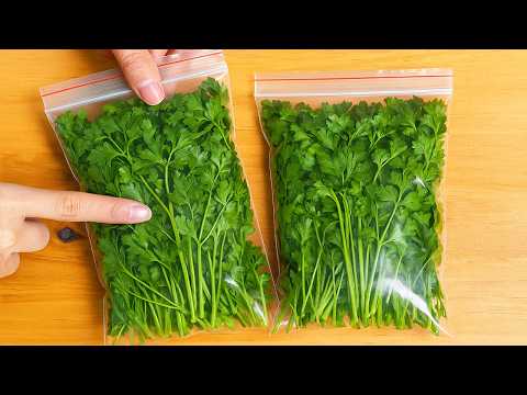 How to Store Parsley For 1 Year Without Spoilage|Clever Tricks