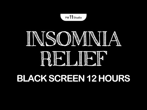 INSOMNIA RELIEF | Sleeping Music for Deep Sleeping | Black Screen