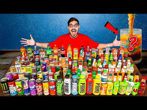 MAKING SUPER ALIEN DRINK- Mixing 140 Cold Drinks | Will I Survive?