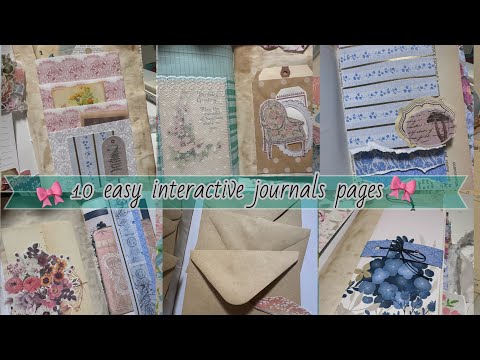 10 easy interactive journal page ideas // beginner friendly using basic supplies