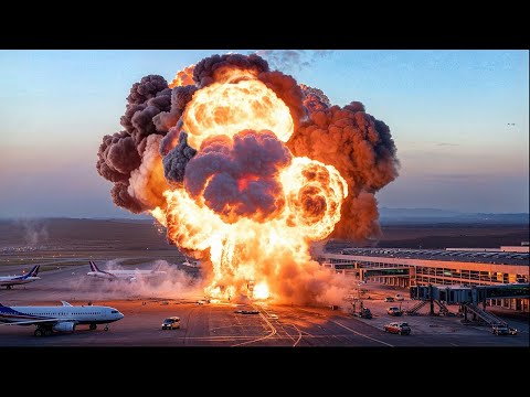 Israel F-15 First Strike - Houthi Airport Wiped Off the Map