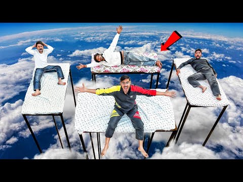 Crazy XYZ New VIdeo : 24 Hours on World’s Highest Bed Challenge 🛏️ | खतरनाक ऊँचाई!