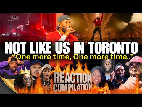 Kendrick Lamar Performs Not Like Us & Euphoria in Toronto, Drake's City | Reaction Compilation